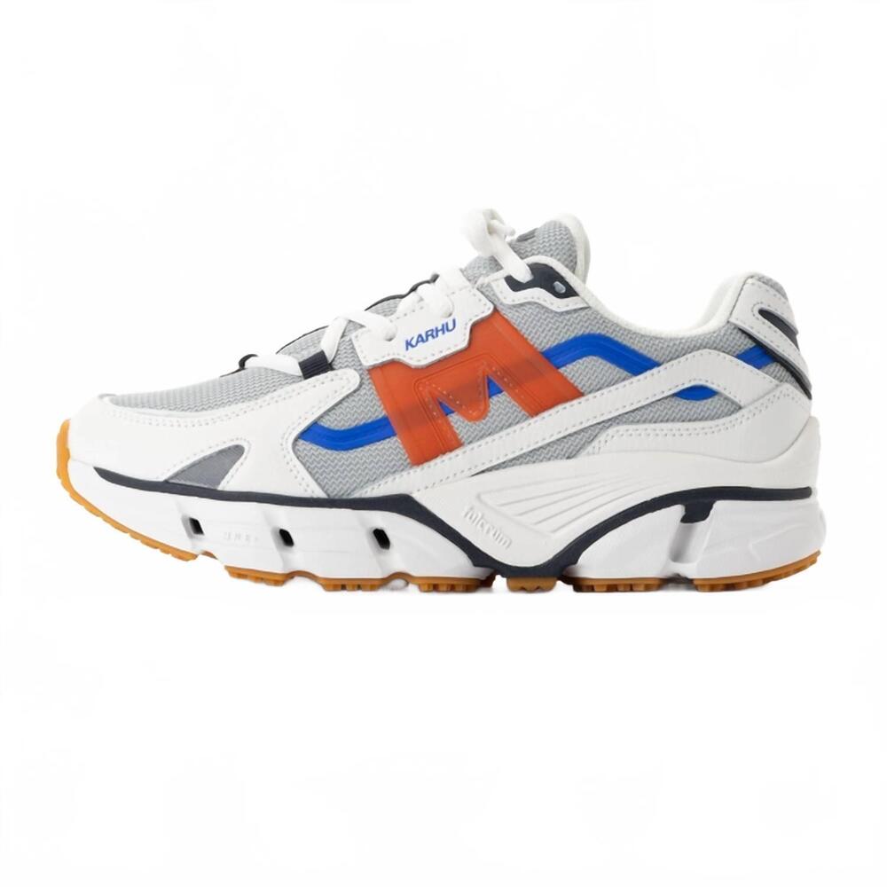 NEW KARHU unisex super fulcrum sneaker in pearl blue/nasturtium